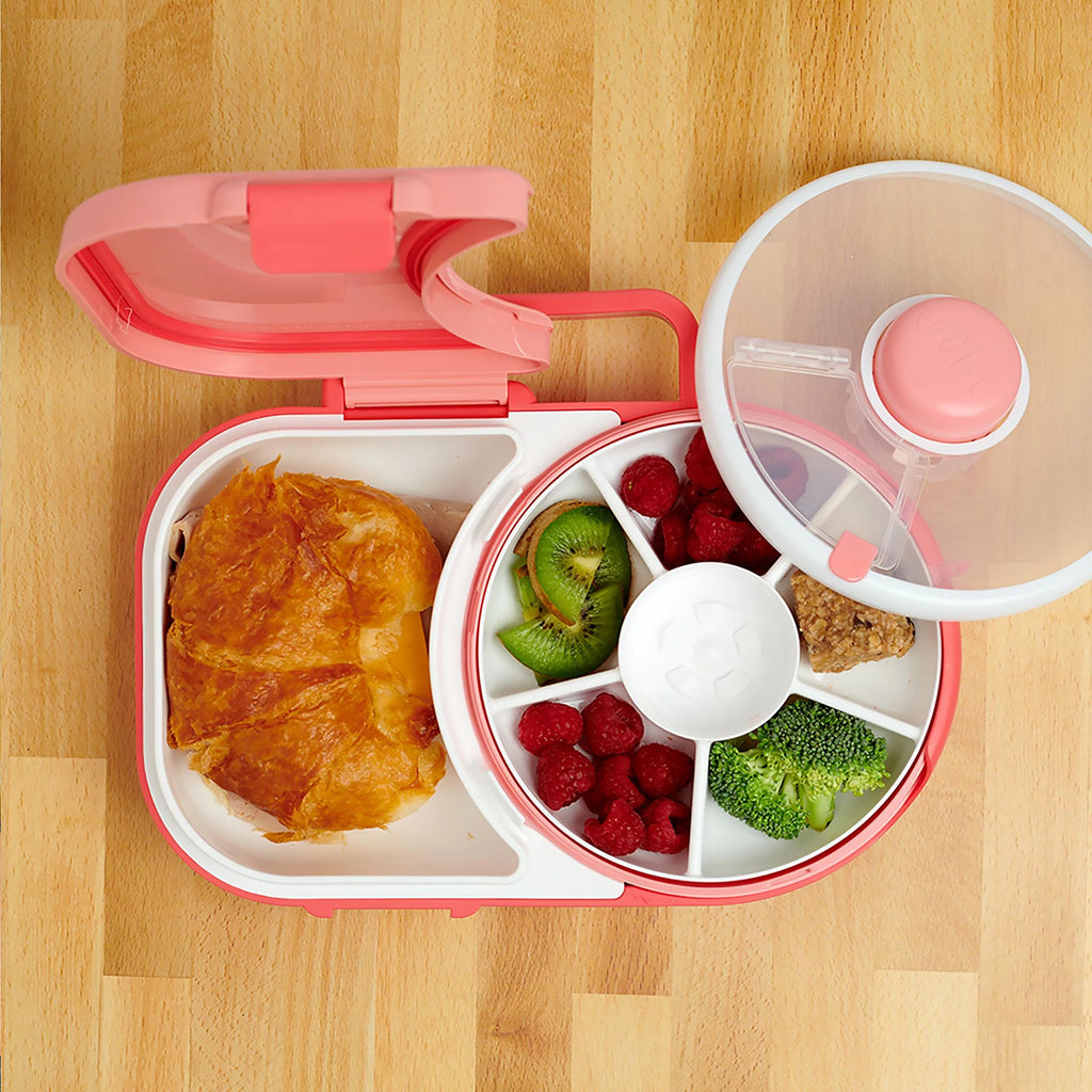 Bento Style Lunch Box with Snack Spinner O558143