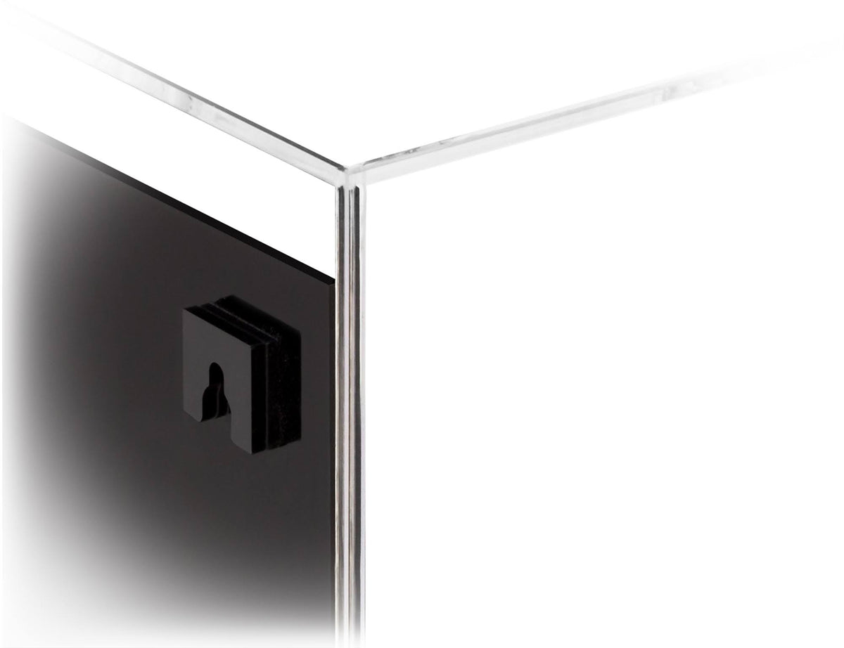 Acrylic Display Case with Black Back and Wall Mount 5.5 x 5.5 x 13.25 H2550
