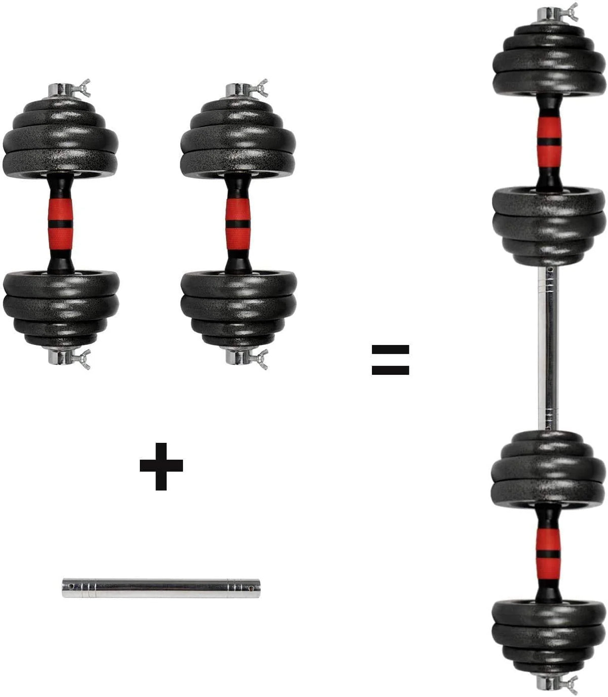 Adjustable Dumbbell Set 10-66 lbs R7282