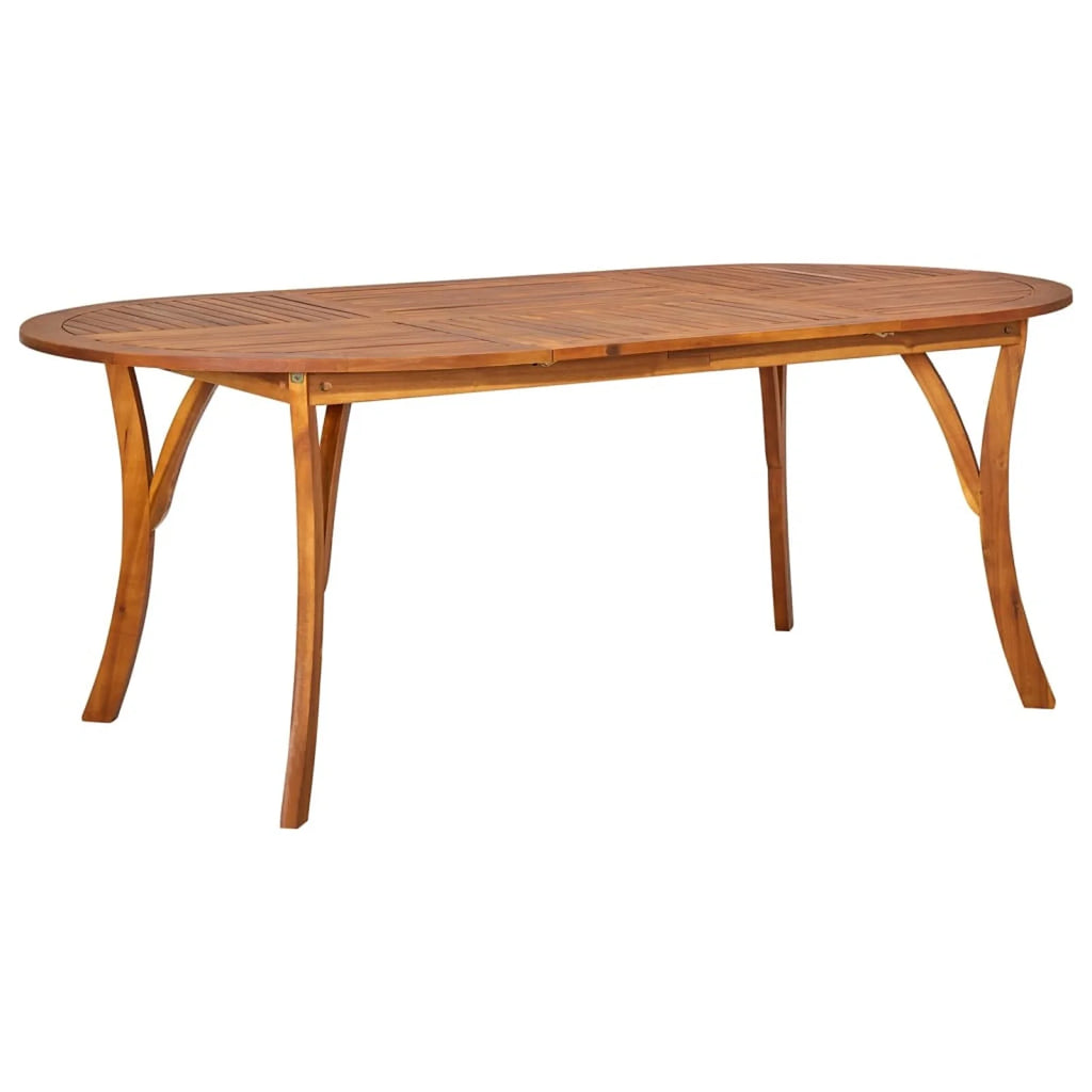 7 Piece Acacia Wood Patio Dining Set with Cushion J1384