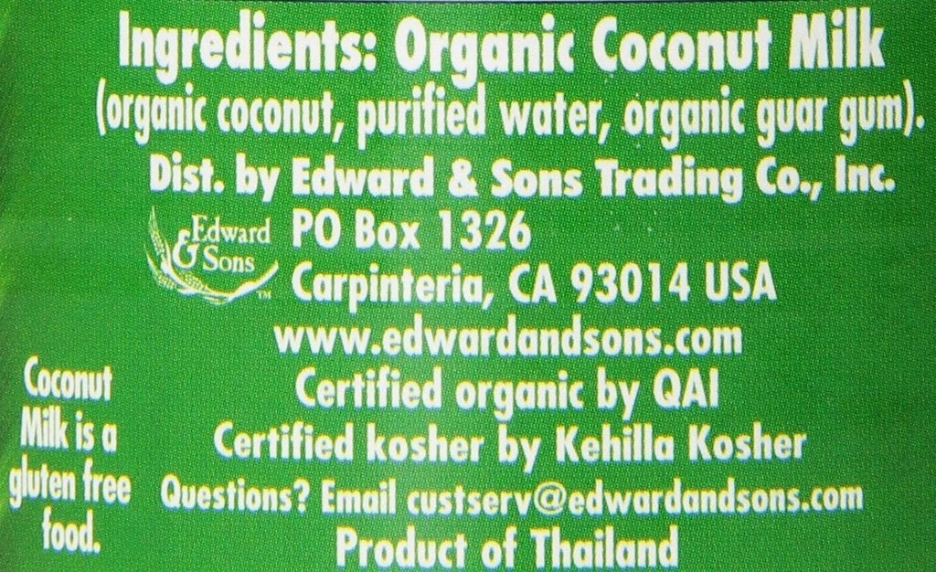 Organic Classic Coconut Milk 13.5 oz Cans (Count of 12) B19213