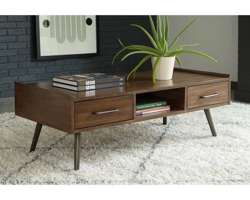 2 Drawer Brown Coffee Table R899644