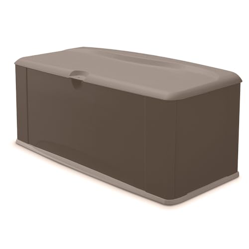 Brown 73 Gal Weather Resistant Resin Deck Box T256229