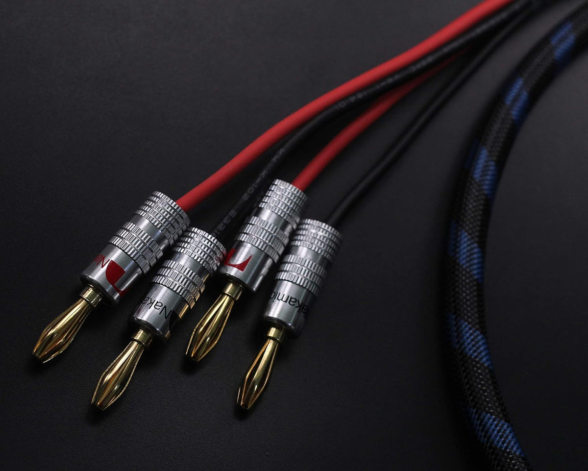 Bi-Wire Speaker Cable with Banana Plugs, 1pair Set (3M) K764664