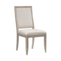 Gray and Brown Wooden Side Chair Set of 2 P53930