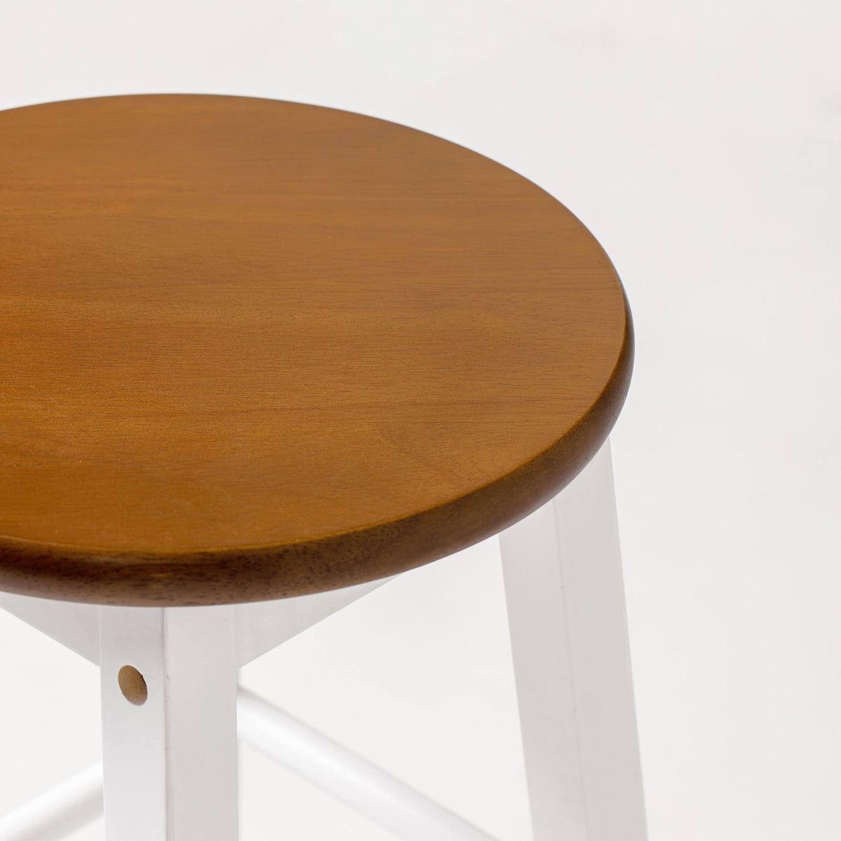 Black Round Acacia Counter Stool T724