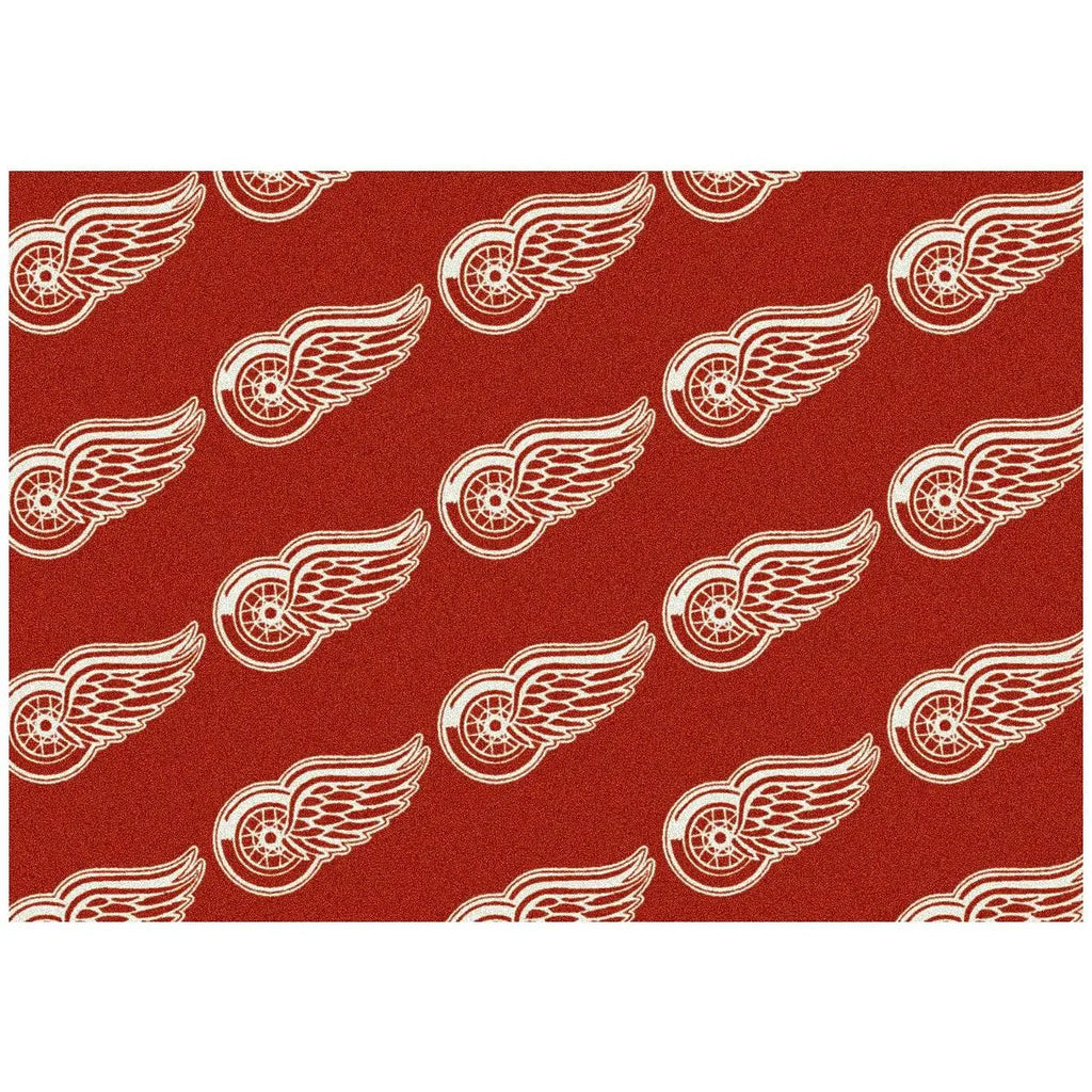 NHL Detroit Redwings Repeat Rug F2727