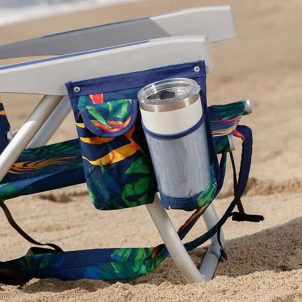 Dark Blue Backpack Beach Chair 2 Pack E869