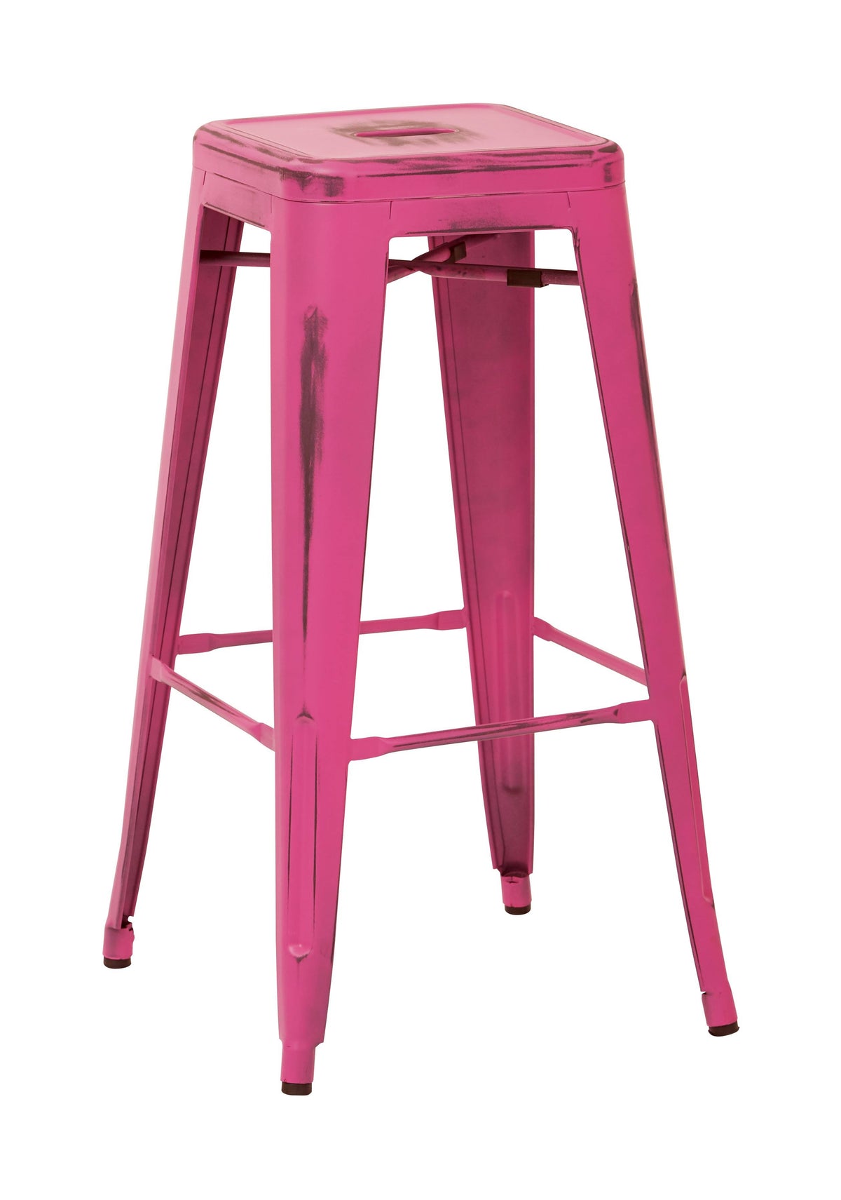 Antique Pink Metal Barstool 2-Pack R128