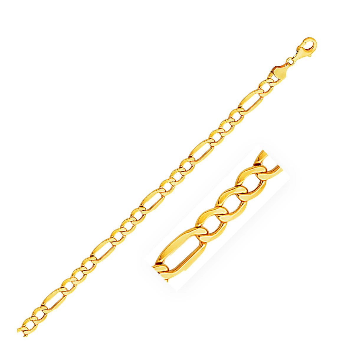 14k Yellow Gold Figaro Chain 20 in O80602