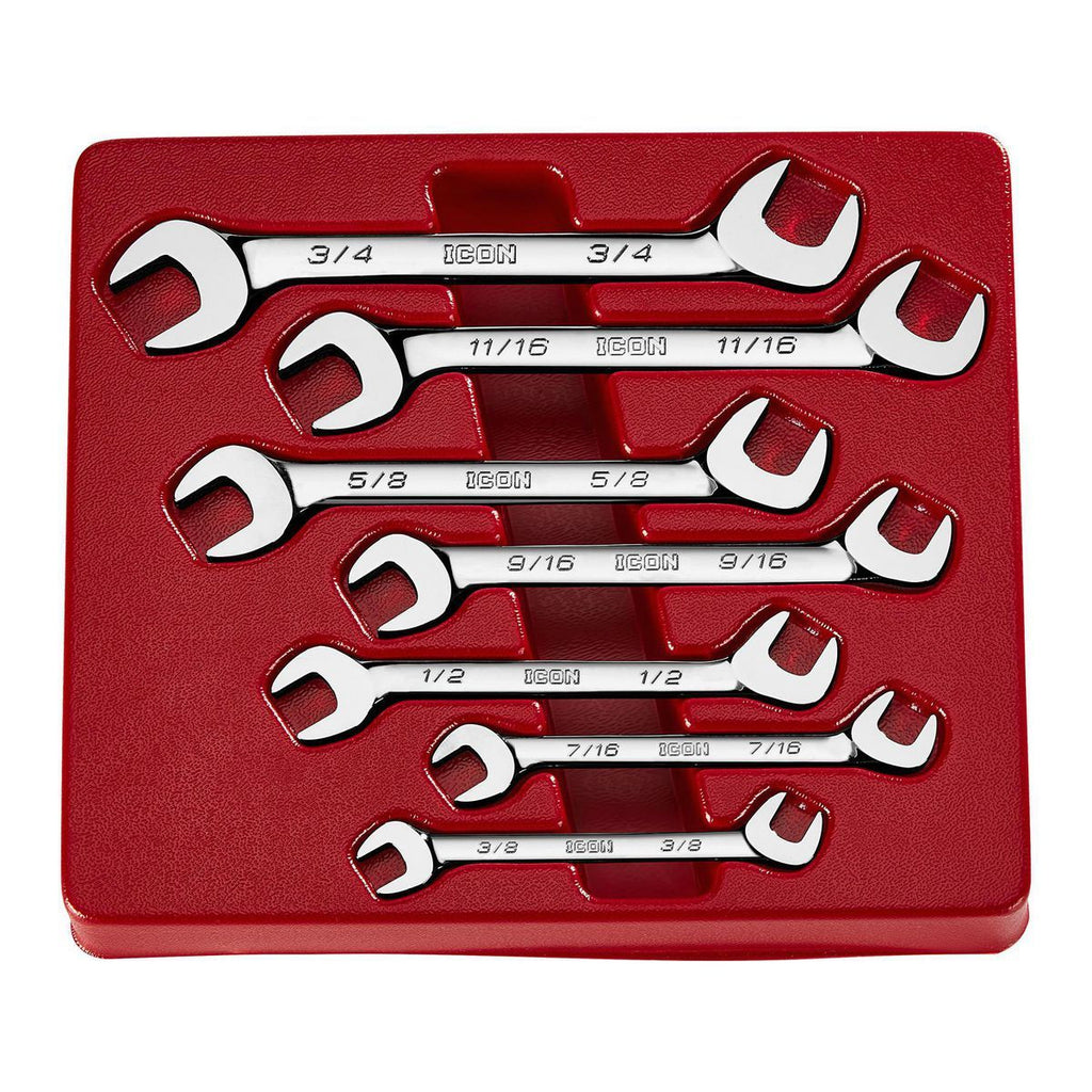 Angled Open-End Wrench Set, 7-Piece T821