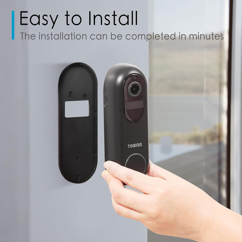 2 Pack Video Doorbell Camera with Chime P1037