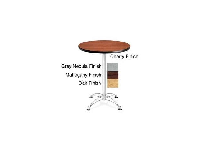 Round Chrome Base Cafe Table H486