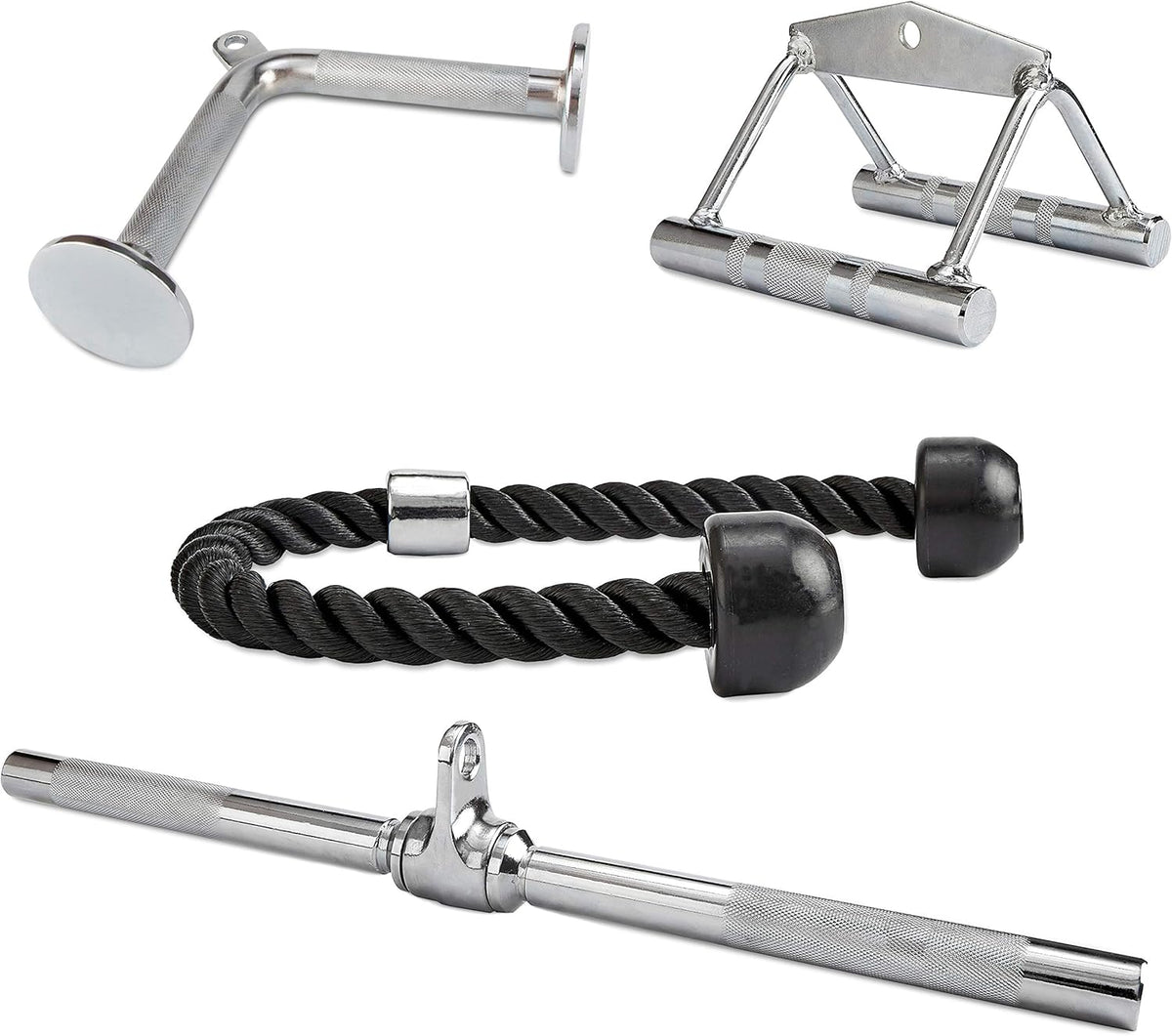 Tricep Press Down Cable Attachment with Rotating Bar V2450