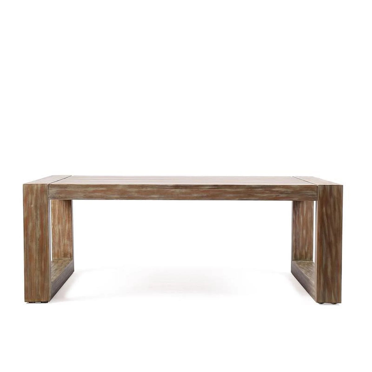 Solid Eucalyptus Outdoor Patio Coffee Table with Teak Finish S82546