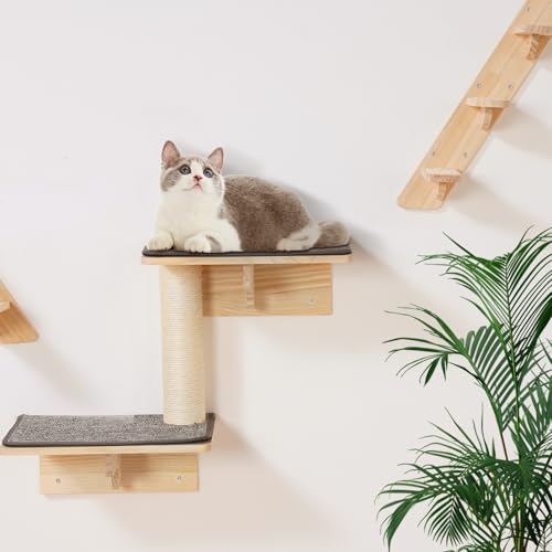 Wall Mounted Cat Shelves Set of 6 P606