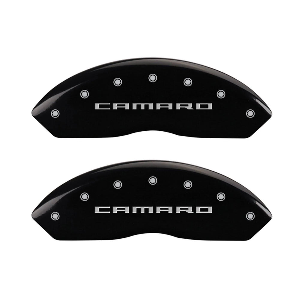 4 Caliper Covers Black Finish Silver CH T34168