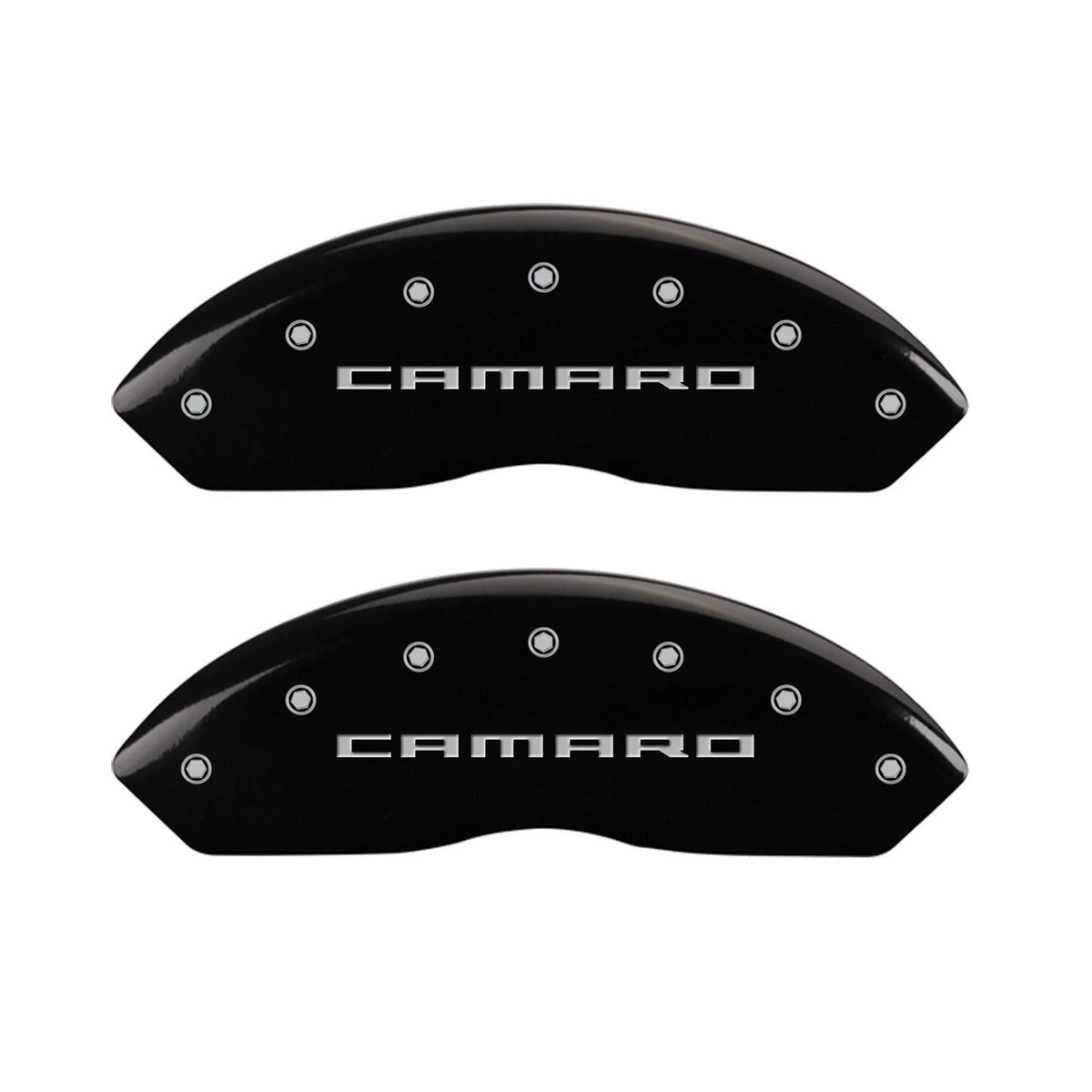 4 Caliper Covers Black Finish Silver CH T34168