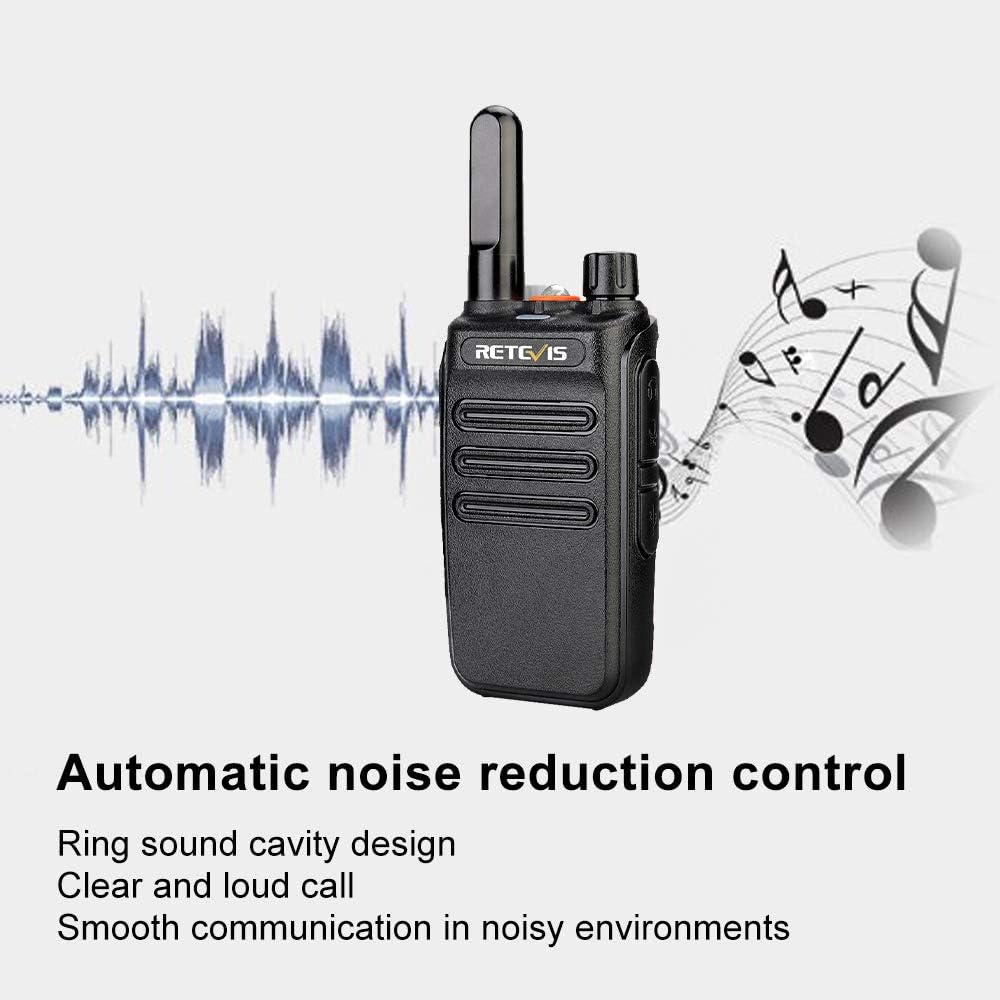 Walkie Talkie 6 Pack, Two Way Radios with Flashlight Z7508