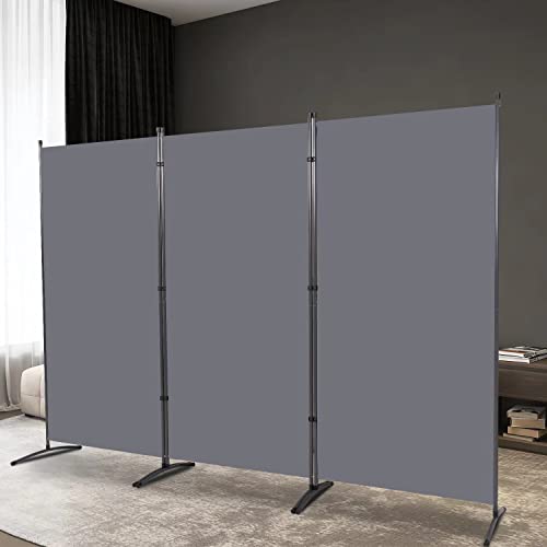3 Panel Fabric Room Divider Screen J783878