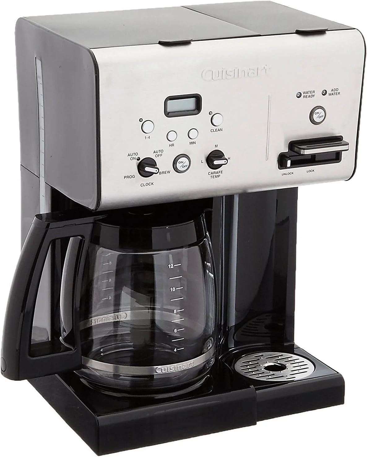 Open Box 12-Cup Black Stainless Coffee Maker V71709