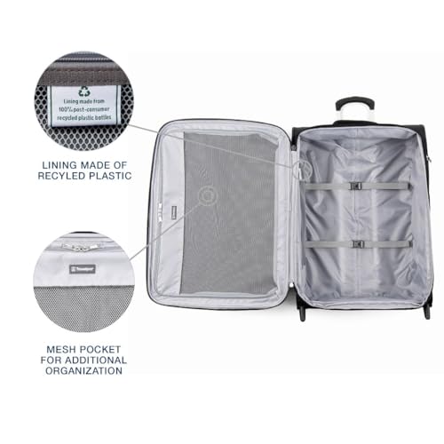Burgundy Softside Expandable 2 Wheel Carry On Luggage O691