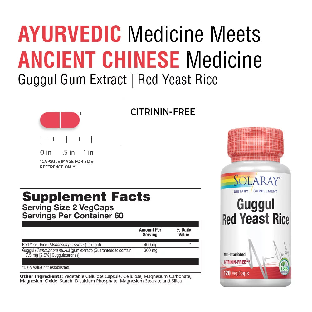 Guggul Gum Extract & Red Yeast Rice 120ct W525414