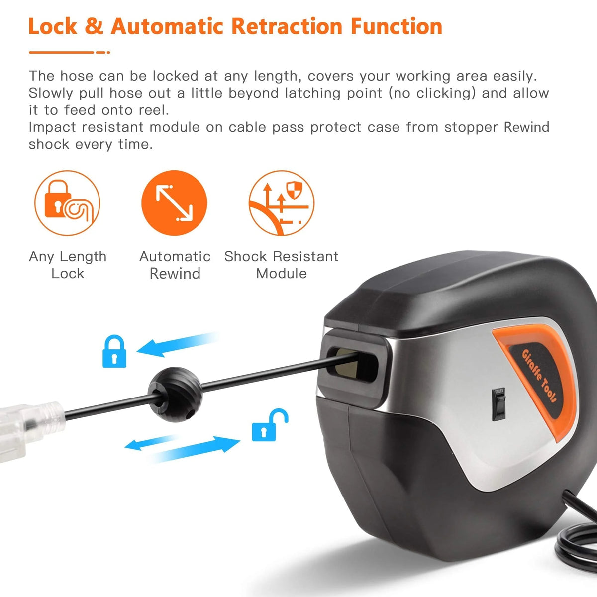 Retractable Extension Cord Reel H277
