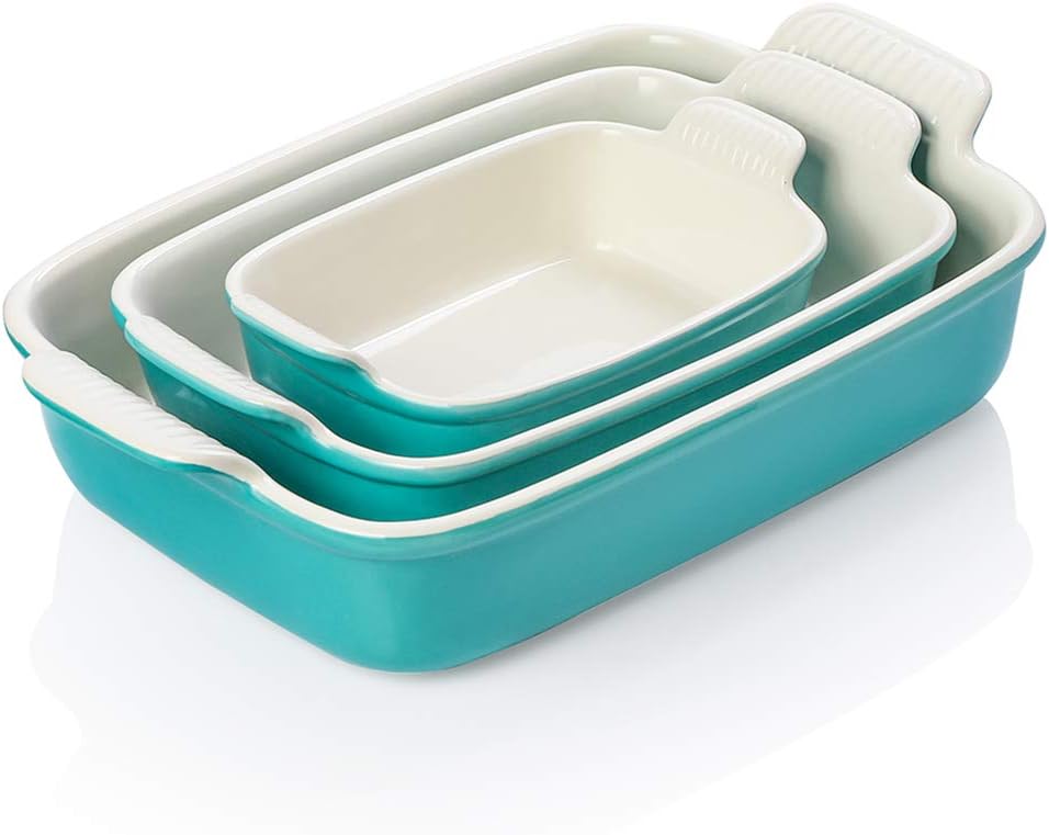 Yellow Porcelain 13 x 9.8 inch Ceramic Rectangular Baking Dish X481