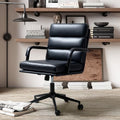 Faux Leather Office Chair with Wheels U93360