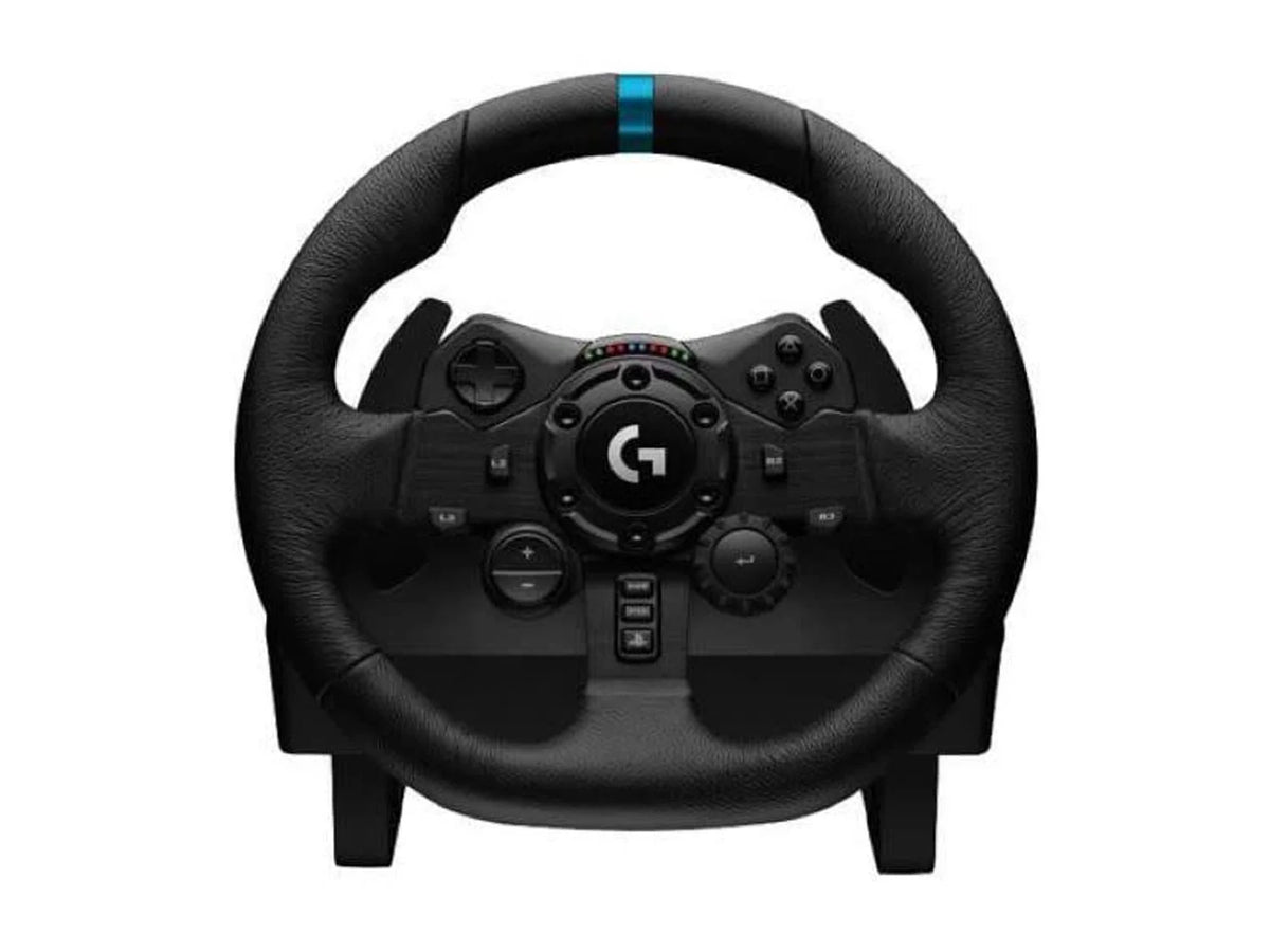 Gaming Steering Wheel - USB - PC, PlayStation, Xbox - Black V8424