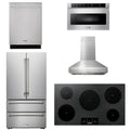 36 Induction Cooktop, Range Hood, Microwave, Refrigerator, Dishwasher X87161