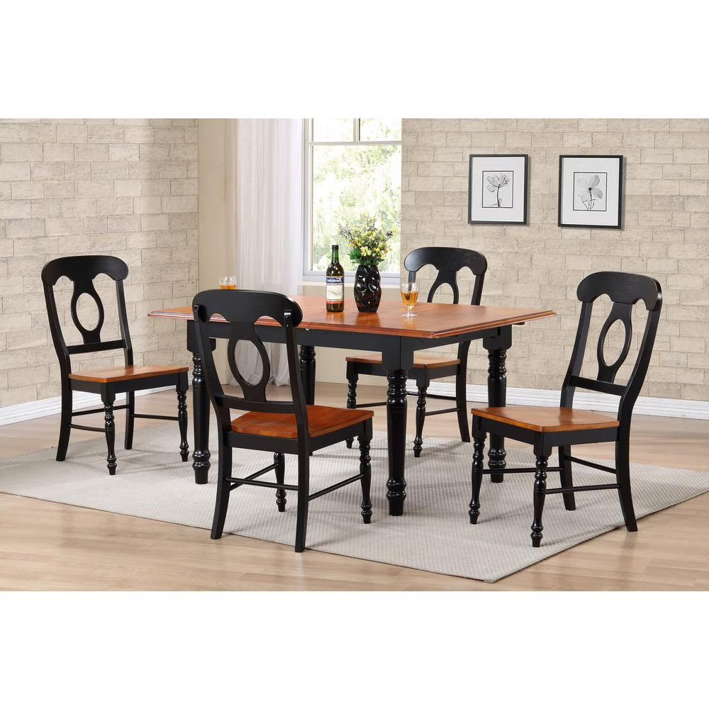 Black Cherry Wood Dining Chair (Set of 2) S2298