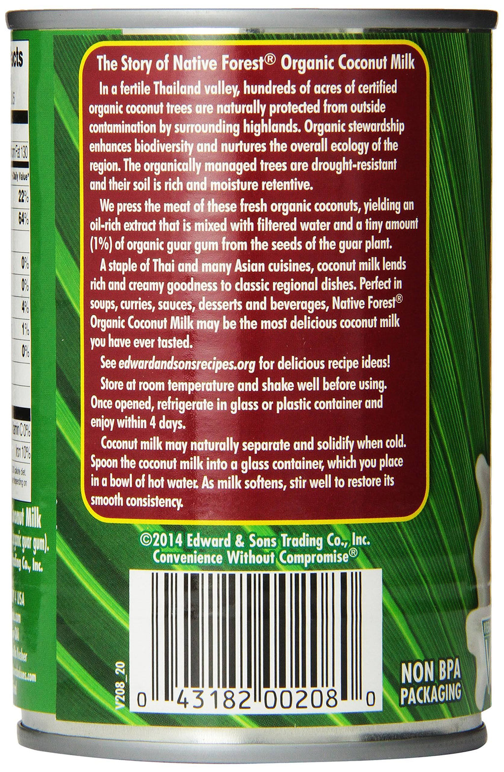 Organic Classic Coconut Milk 13.5 oz Cans (Count of 12) B19213