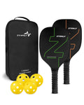 Pickleball Paddles Set of 2 with Carry Bag Wood Pickleball Rackets Y66127