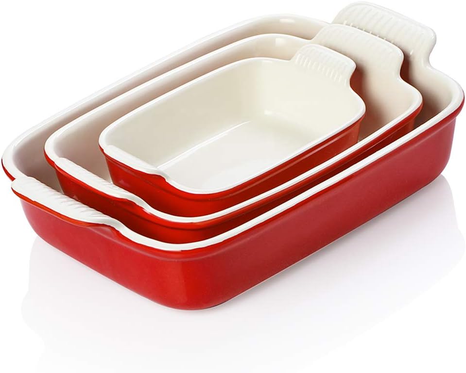 Yellow Porcelain 13 x 9.8 inch Ceramic Rectangular Baking Dish X481