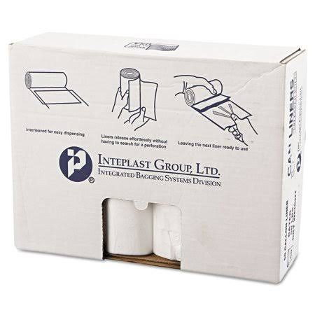 High-Density Commercial Can Liners Value Pack, 60 gal, 12 microns, 38 inch x 58 inch, Clear, 200/Carton L346