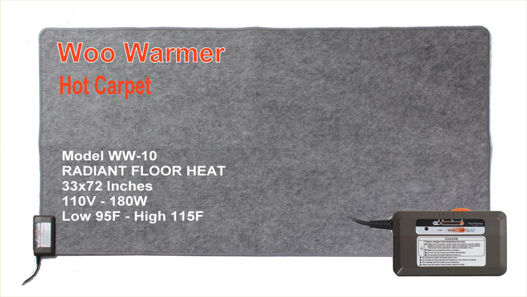 180 watt 33" x 72 inches Carpet Floor Heater H942