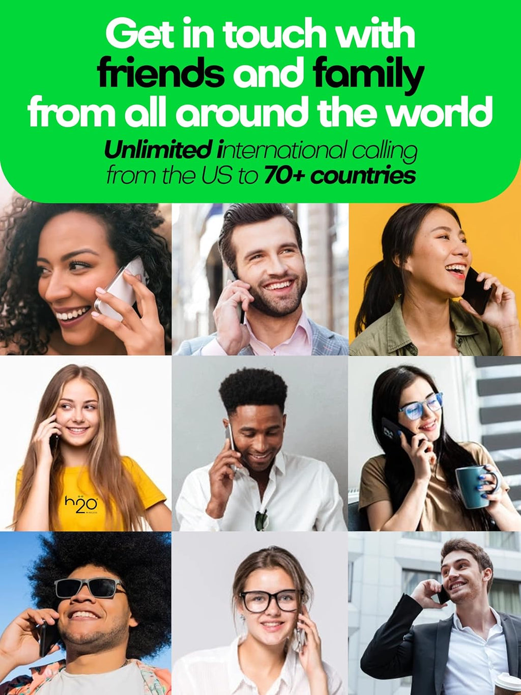 H2O Wireless SIM Card $30 Plan Preloaded Triple-Cut SIM with Unlimited Data and 6GB High-Speed 4G LTE/5G Data Coverage (120-Day Plan) I936