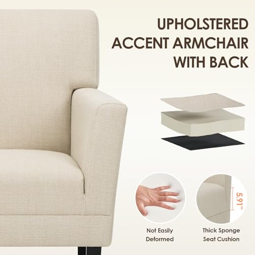Green Upholstered Accent Armchair T787