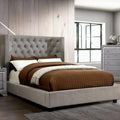 Gray Transitional Queen Bed K1649