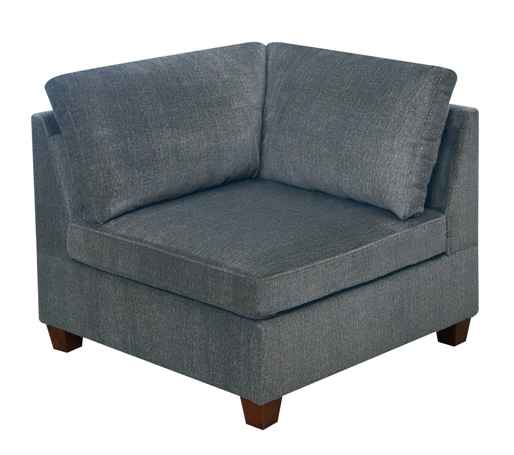 Grey Chenille 6pc Modular Sofa Set H4334