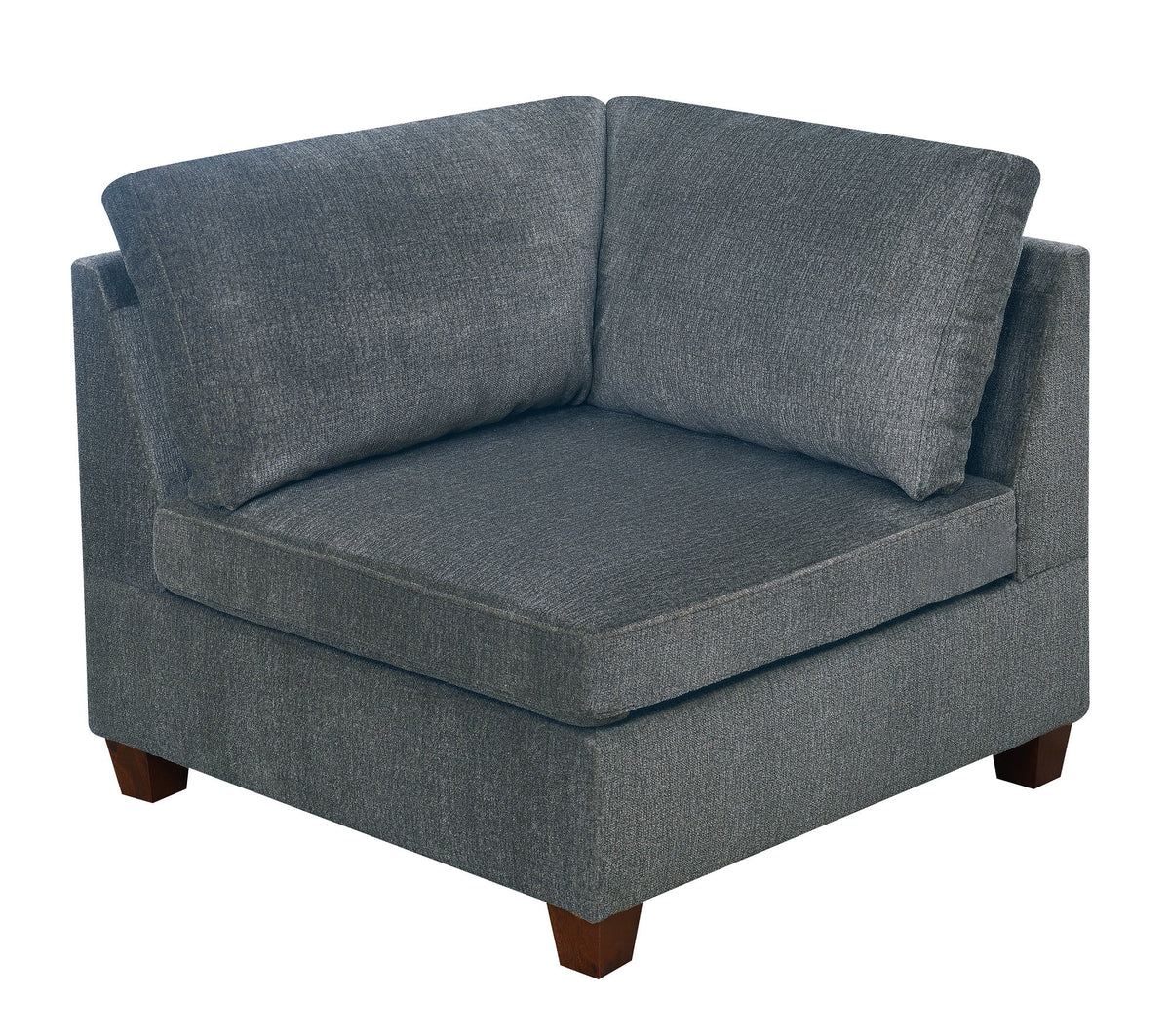 Grey Chenille 6pc Modular Sofa Set H4334