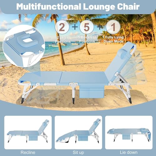 Adjustable Folding Lounge Chair T580571