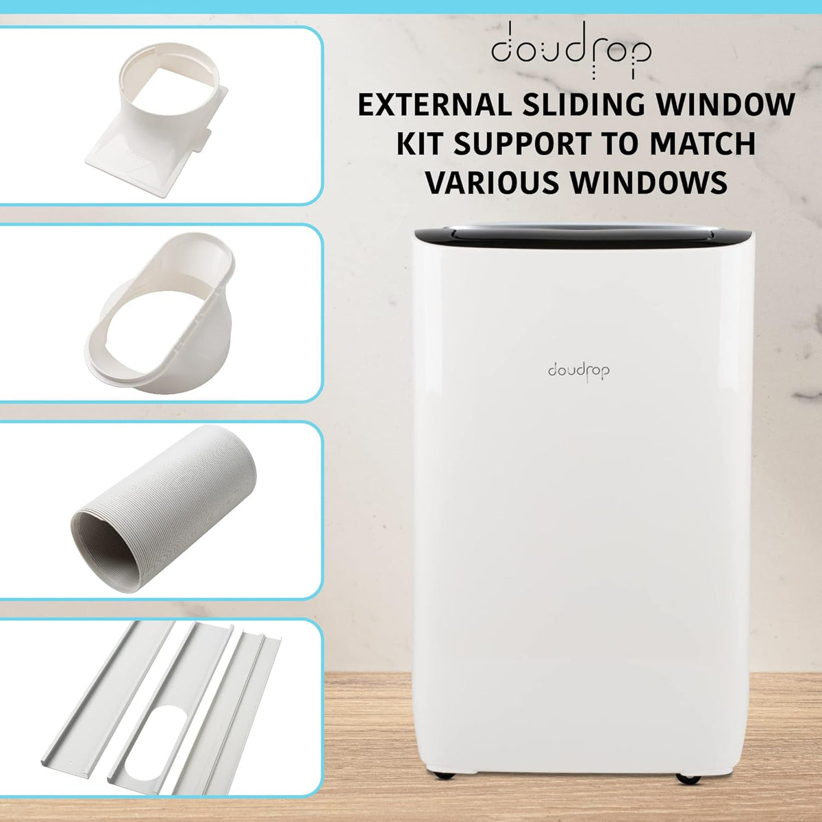 12000 BTU Portable Air Conditioner with Activated Carbon Filter and Remote Control F1028