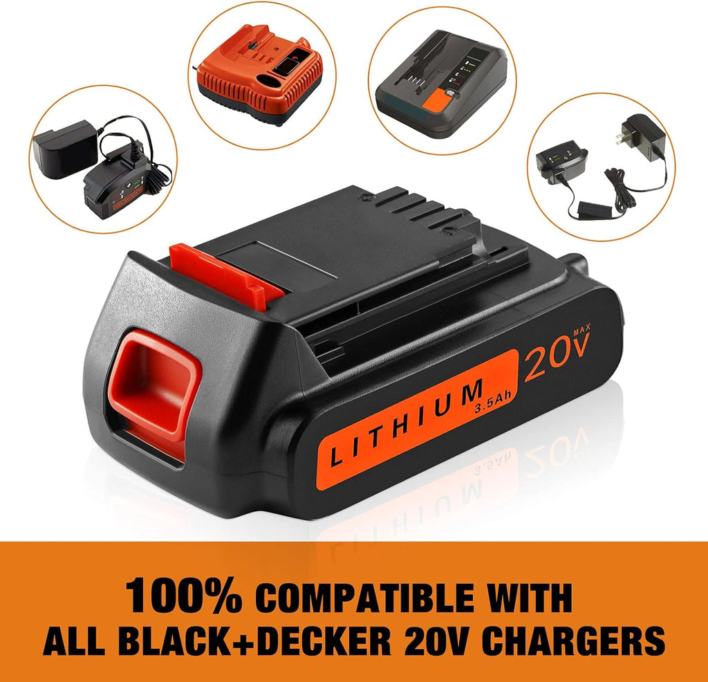 2Pack 3500mAh Replacement Lithium Battery for 20V Cordless Tool Y267757