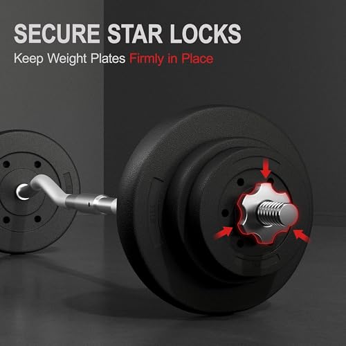 Barbell Set with Chrome Finish G977