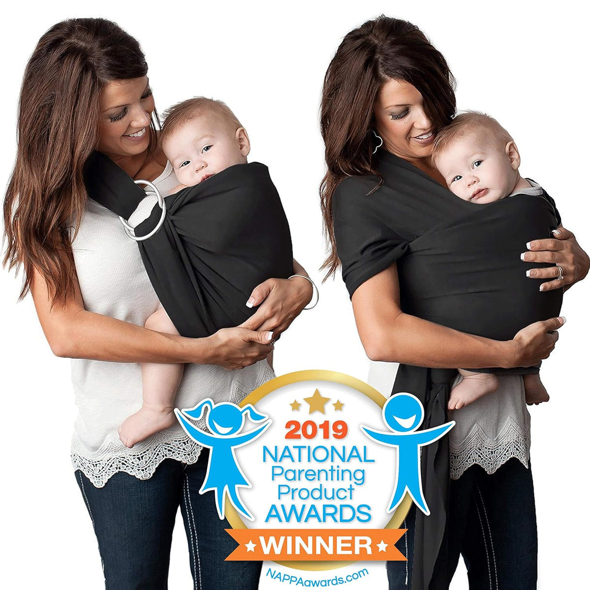 4-in-1 Baby Wrap Carrier & Baby Sling Carrier Pack of 2 P835593