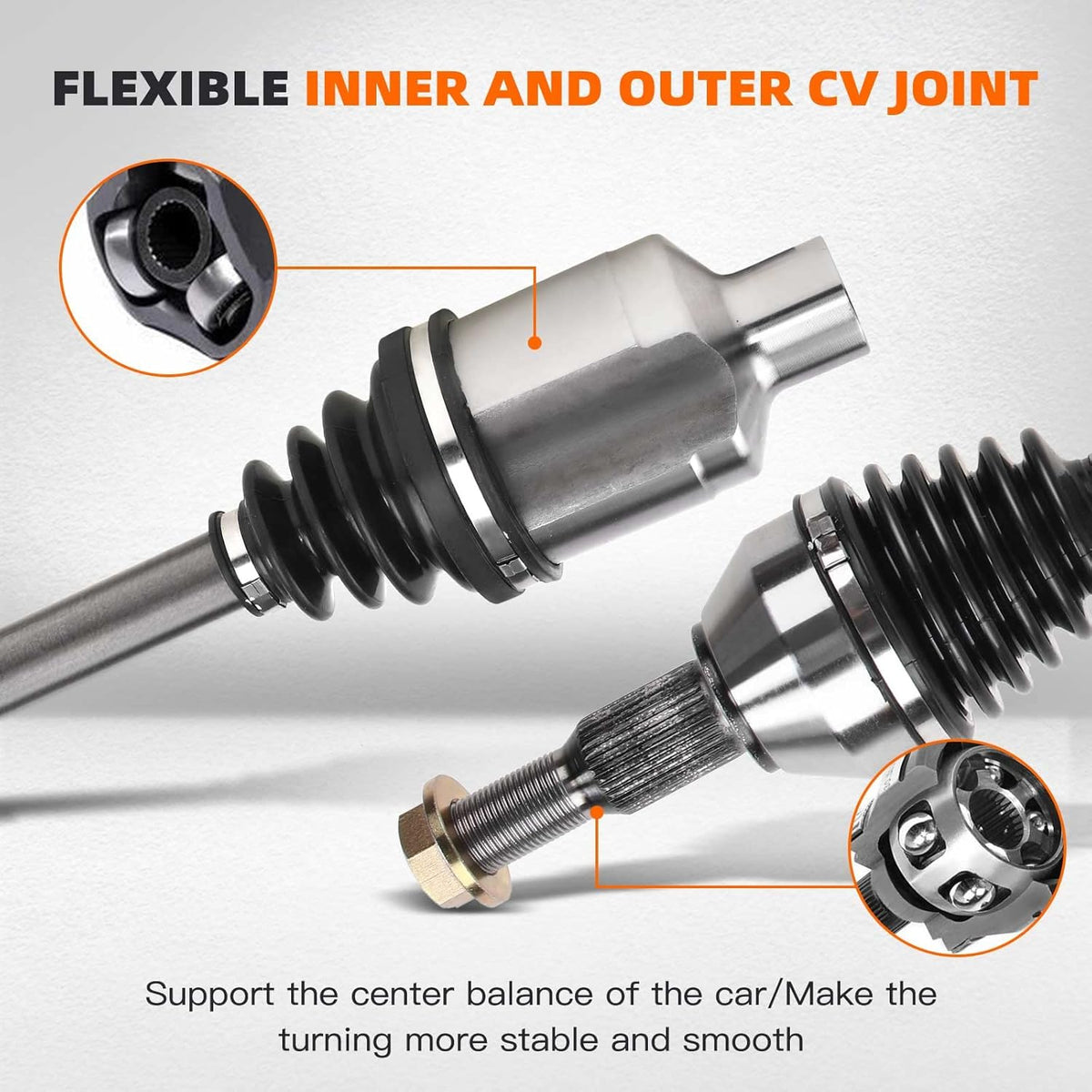 CV Axle Shaft Front Passenger Side Pack of 2 N6650
