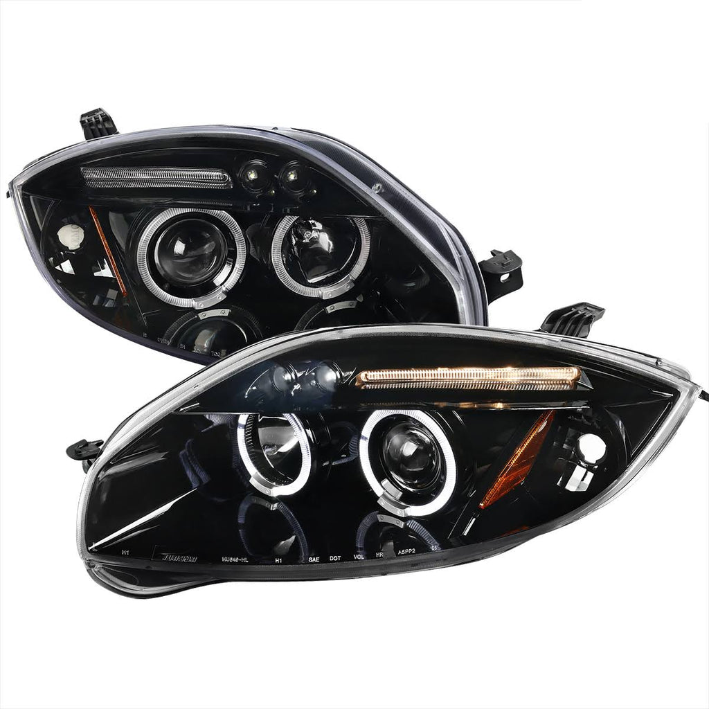 Clear LED Dual Halo Projector Headlights Z10726